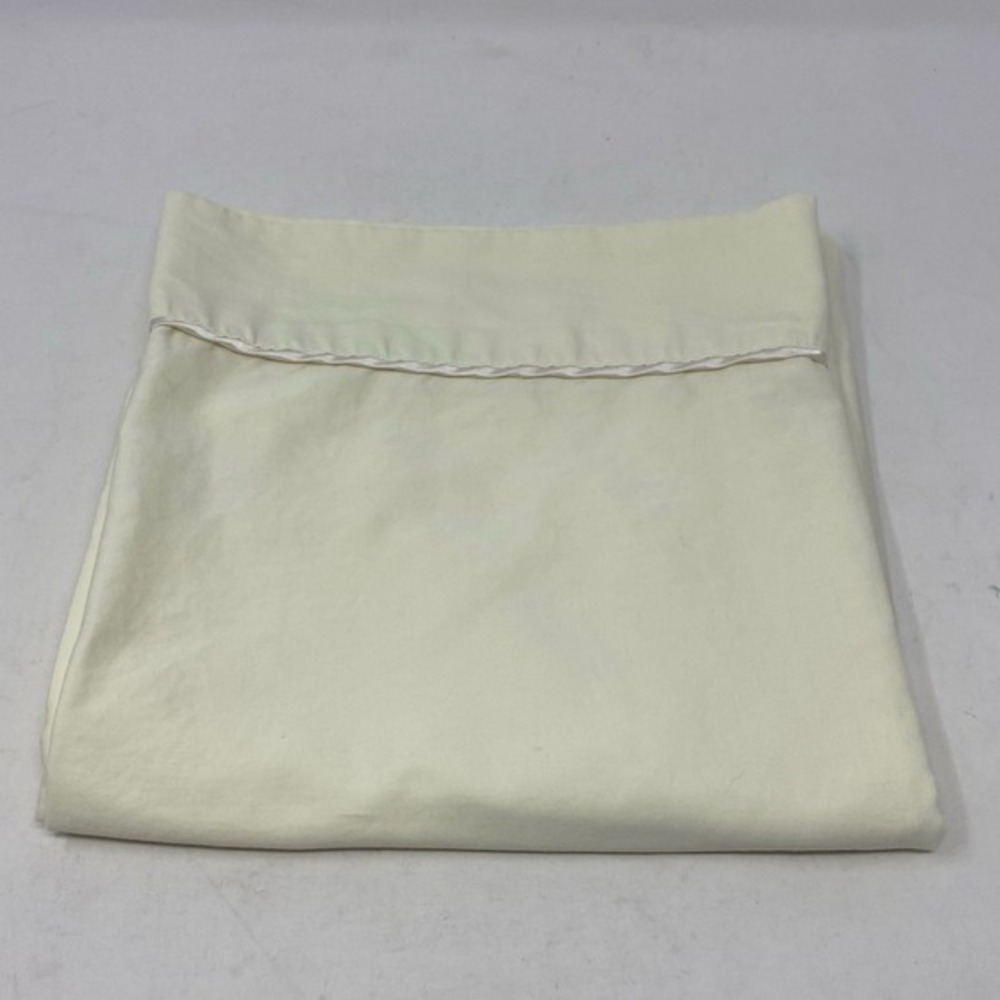 Vtg DreamFit Pillowcase 100% Cotton King Size Made in USA Cream‎ Ivory Piping